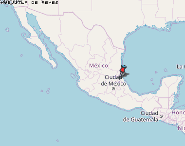 Huejutla de Reyes Karte Mexiko