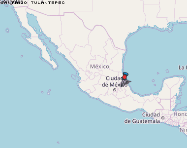 Santiago Tulantepec Karte Mexiko