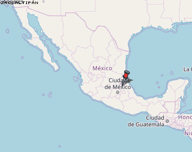 Zacualtipán Karte Mexiko