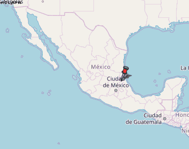 Acuapa Karte Mexiko