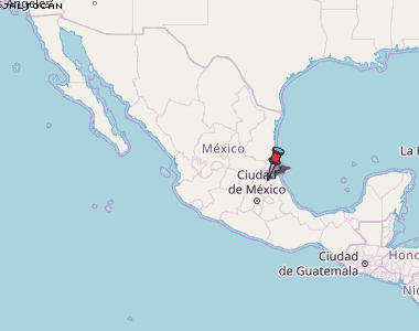 Jaltocán Karte Mexiko