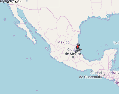 Metztitlán Karte Mexiko