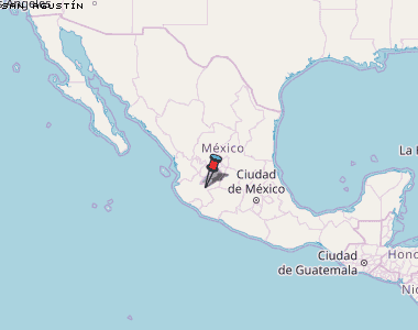 San Agustín Karte Mexiko