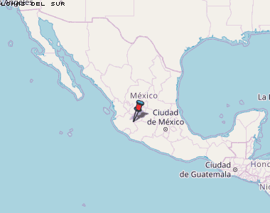 Lomas del Sur Karte Mexiko