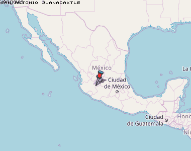 San Antonio Juanacaxtle Karte Mexiko
