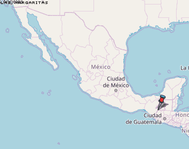 Las Margaritas Karte Mexiko