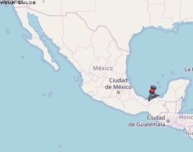 Agua Dulce Karte Mexiko