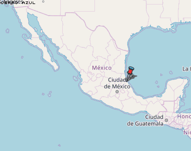 Cerro Azul Karte Mexiko