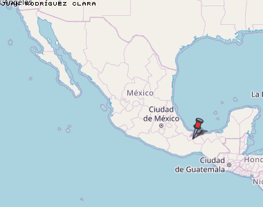 Juan Rodríguez Clara Karte Mexiko