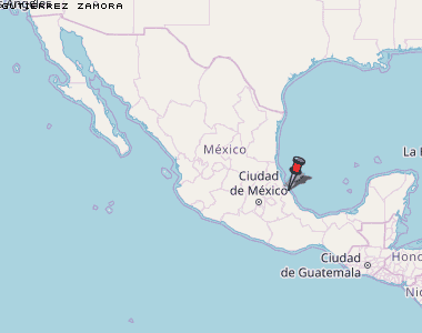 Gutiérrez Zamora Karte Mexiko