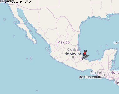 Paso del Macho Karte Mexiko
