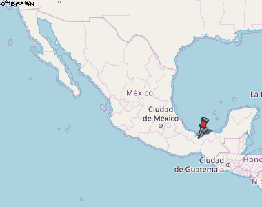 Oteapan Karte Mexiko