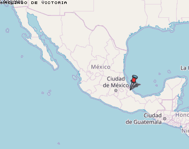 Naolinco de Victoria Karte Mexiko