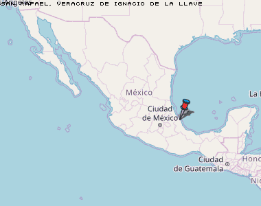 San Rafael, Veracruz de Ignacio de la Llave Karte Mexiko