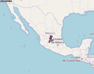 Zalamea Karte Mexiko