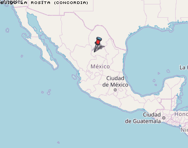 Ejido La Rosita (Concordia) Karte Mexiko