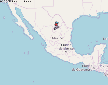 Ejido San Lorenzo Karte Mexiko