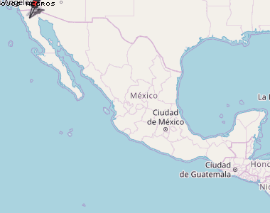 Ojos Negros Karte Mexiko