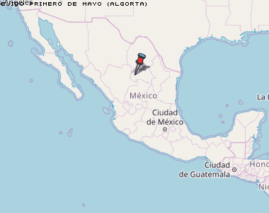 Ejido Primero de Mayo (Algorta) Karte Mexiko