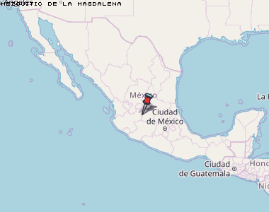 Mezquitic de la Magdalena Karte Mexiko