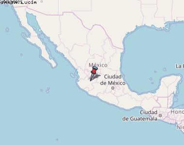 Santa Lucía Karte Mexiko