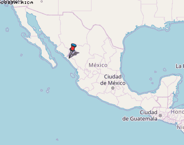 Costa Rica Karte Mexiko
