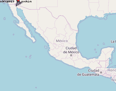 Nayarit Llamada Karte Mexiko