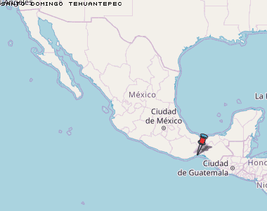 Santo Domingo Tehuantepec Karte Mexiko