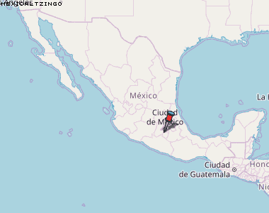 Mexicaltzingo Karte Mexiko