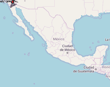 El Sauzal Karte Mexiko