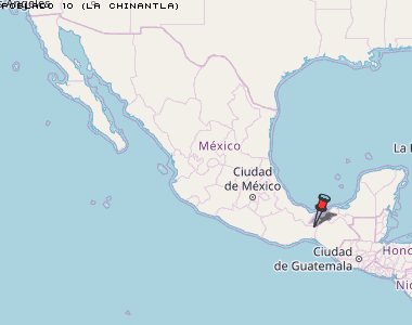 Poblado 10 (La chinantla) Karte Mexiko