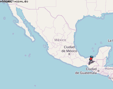 Miguel Hidalgo Karte Mexiko