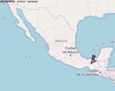 Gustavo Díaz Ordaz Karte Mexiko