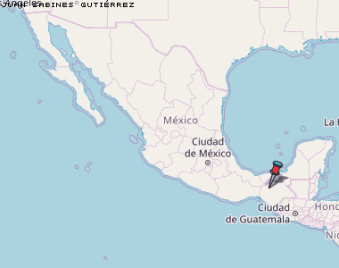 Juan Sabines Gutiérrez Karte Mexiko