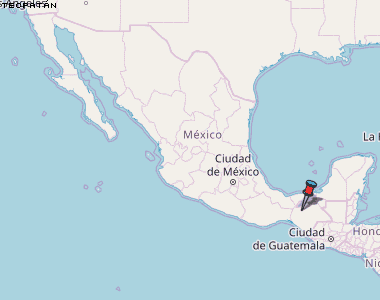 Tecpatán Karte Mexiko