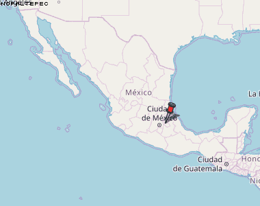 Nopaltepec Karte Mexiko