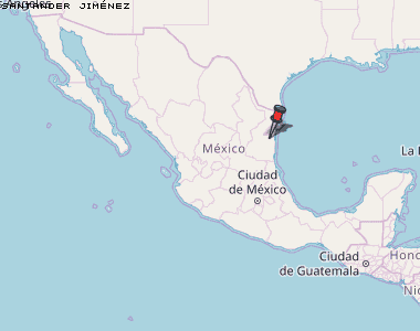Santander Jiménez Karte Mexiko