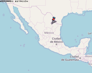 Espinazo Estación Karte Mexiko
