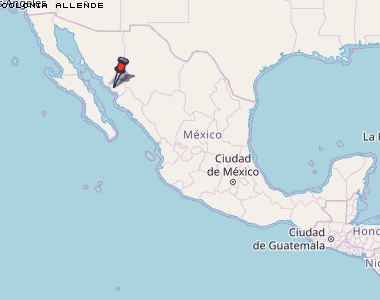 Colonia Allende Karte Mexiko