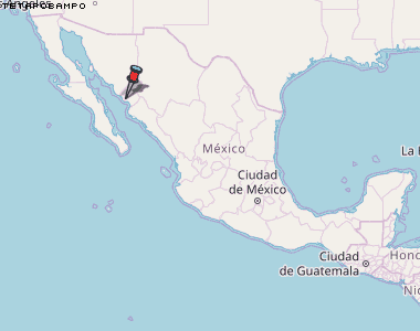 Tetapobampo Karte Mexiko