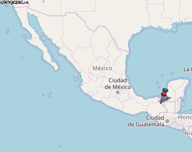 Catazaja Karte Mexiko
