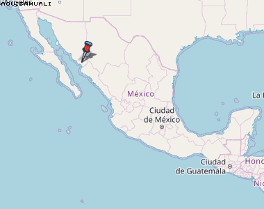 Aquisahuali Karte Mexiko