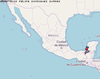 Gral. Luis Felipe Domínguez Suárez Karte Mexiko