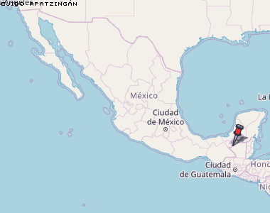 Ejido Apatzingán Karte Mexiko
