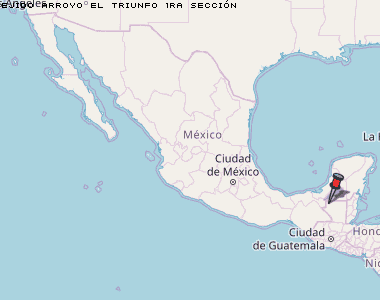 Ejido Arroyo el Triunfo 1ra Sección Karte Mexiko