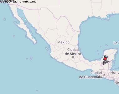 Ejido El Chamizal Karte Mexiko