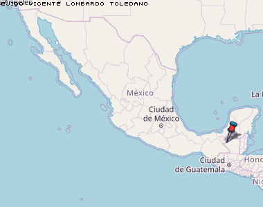 Ejido Vicente Lombardo Toledano Karte Mexiko