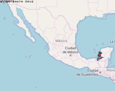 Ejido Santa Cruz Karte Mexiko