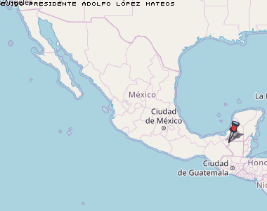 Ejido Presidente Adolfo López Mateos Karte Mexiko