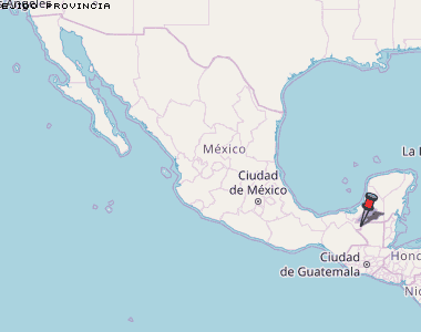 Ejido Provincia Karte Mexiko